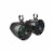 MTX MUD65PL Mud Series 6.5 Inch 50 Watt Cage Mount Coaxial RGB LED Speaker Pair Perspective: front
