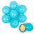Premium Gourmet Light Blue Candy Milk Chocolate Malted Milk Balls 1.67 lb bag Bulk Candy Perspective: front