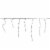 Brite Star 60 White LED Icicle Mini Christmas Lights - 5.75 ft White Wire Perspective: front