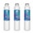 Samsung DA29-00020B 3PK Refrigerator Water Filter Compatible by BlueFall Perspective: front