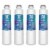 Samsung DA29-00020B 4PK Refrigerator Water Filter Compatible by BlueFall Perspective: front