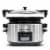 Elite Gourmet Stainless Steel Programmable Slow Cooker Perspective: front