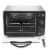 Elite Gourmet Toaster Oven Broiler with Rotisserie - Silver/Black Perspective: front
