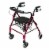 Graham Field Lumex Walkabout Lite Rollator with Seat - Burgundy Perspective: front