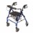 Graham Field Lumex Walkabout Lite Rollator with Seat & 6 Inch Wheels, Royal Blue Perspective: front