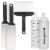 Blackstone® Stainless Steel Silver Griddle Tool Set Perspective: front