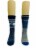 Legale Polar Bear Stripe Lodge Socks - Navy Perspective: front