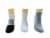 Legale Stripe Low Cut Rugby Socks - Grey Perspective: front