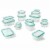 OXO Good Grips 30 Piece Food Storage Container Set with Matching Lids, Clear Perspective: front