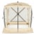 CLAM Quick-Set Traveler 6 x 6 Ft Portable Outdoor 4 Sided Canopy Shelter, Tan Perspective: front