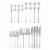 Cambridge Silversmiths Samantha Flatware Set - Mirror Perspective: front