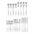 Cambridge Silversmiths Averie Flatware Set - Satin Perspective: front