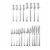 Cambridge Silversmiths Kingsland Flatware Set - Mirror Perspective: front
