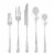 Cambridge Silversmiths Raegan Hammered Flatware Set - Mirror Perspective: front