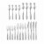 Cambridge Silversmiths Tyrus Flatware Set - Satin Mirror Perspective: front