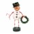 Lori Mitchell Chilly Willy Polyresin Candy Cane Wreath Snowman 11057 Perspective: front