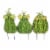 Home & Garden Three Metal Pumpkin Stakes Set/3 Halloween Decorations 31833779 Perspective: front