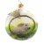 Morawski 4.50in Bunny In Meadow Diorama, Glass, Ornament Ball Butterfly 17379 Perspective: front