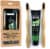 Pursonic 100% Eco Soft Bristles Bamboo Toothbrushes & Charcoal Whitening Toothpaste Set Perspective: front