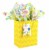 Medium Gift Bag (#77): Hallmark Medium Gift Bag with Tissue Yellow Chevrons Perspective: front