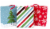 Gift Card Holders #69: Hallmark Holiday Gift Card Holders Tree Snowflake Stripes (Pack of 3) Perspective: front