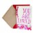 Valentine's Day Card: Hallmark Mahogany Valentine's Day Card (Watercolor Hearts) Perspective: front