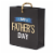Mini Gift Bag #84: Hallmark Father's Day Mini Gift Card Holder Bag Black Perspective: front