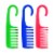 3 x Shower Comb Hair Wide Tooth Wet Gently Detangles Thick Long Durable Shower ! Perspective: front
