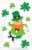 Ampro St. Patrick's Day Leprechaun Gel Clings Perspective: front