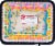 Ukrop's™ 1/8 Sheet Devil's Food Cake with Buttercream Icing, Unicorn Border & Sprinkles Perspective: front
