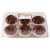 Ukrop's™ Yellow Cupcakes Iced Chocolate Perspective: front