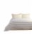 Textile Muslin Striped Cotton Full Coverlet Perspective: front