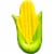 Swimline 90680M Giant 74 Inflatable Corn on the Cob Swimming Pool Float Lounger Perspective: front