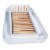 Swimline Luxe Edition Inflatable Suntan Tub Floating Pool Lounger, White & Gold Perspective: front