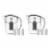 2 Drinkpod  Alkaline Water Pitchers 2.5L Capacity Includes 6 Filters Perspective: front