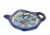 Blue Rose Polish Pottery Daisy Surprise Tea Bag Holder Perspective: front