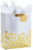 Large Gift Bag #51: Hallmark Ready to Go Gift Bag - Gold & Silver Perspective: front
