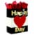 Valentine's Day Bag #57: Hallmark 15" X-Large Valentine's Day Gift Bag with Tissue (Happy Heart Day) Perspective: front