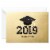 Graduation Notes #69: Hallmark Graduation Thank You Notes Gold Hat (20 TY Notes with Envelopes) Perspective: front