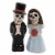 Tabletop Love Never Dies Set/2 Salt Pepper Shakers Day Of Dead 10773 Perspective: front