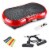 Wonder Maxi 3D Vibration Plate Exercise Machine w/ Dual Motor Oscillation, Red Perspective: front