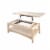 International Concepts Unfinished Bombay Coffee Table with Lift Top Perspective: front