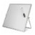 Flipside Products Magnetic Flip Easel 12  x 12  White/Silver Melamine (FLP50005) Perspective: front