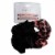 Black Print Barrette & Scrunchie Set Perspective: front
