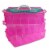 Bins  Things Pink 3-Tier 30 Compartment Stackable Storage Container Perspective: front