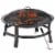 Endless Summer Brushed Copper Wood Burning Outdoor Fire Pit Perspective: front