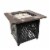 Endless Summer Nate 30 Inch Square Outdoor UV Printed LP Gas Fire Pit Table Perspective: front