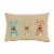 National Tree Company Plaid Bunnies Decorative Pillow, Beige, Easter Collection, 18 Inches Perspective: front