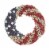 19 Red White and Blue Berries Wreath Perspective: front