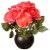 National Tree Company 9 Potted Pink Rose Flowers Perspective: front
